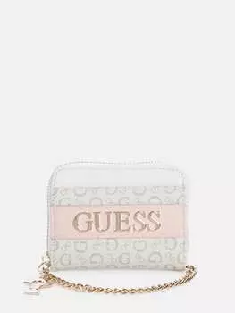Кошелек Tasha на молнии Guess Factory, цвет Cream Multi