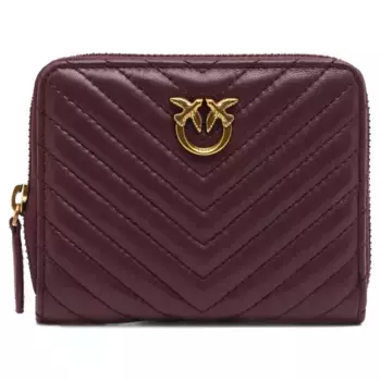 Кошелек Taylor на молнии из овечьей кожи наппа Pinko, бургунди