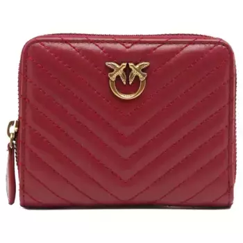 Кошелек Taylor на молнии из овечьей кожи наппа Pinko, бургунди