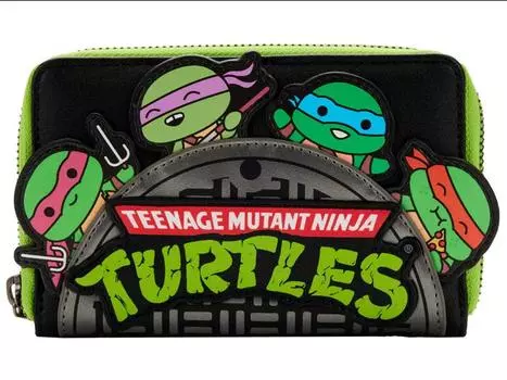 Кошелек Teenage Mutant Ninja Turtles Sewer Cap Zip Around Wallet Loungefly