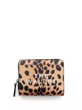 Кошелек The Cheetah Leather Mini MARC JACOBS, черный
