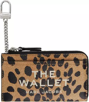 Кошелек «The Cheetah Top Zip Multi» цвета «загар и черный» Marc Jacobs