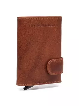 Кошелек The Chesterfield Brand Antique Buff Kreditkartenetui RFID Schutz Leder 7 cm, коричневый
