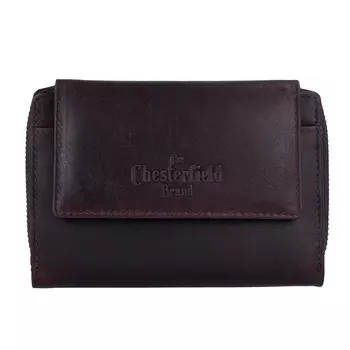 Кошелек The Chesterfield Brand Wallet Wax Pull Up Ascot, темно-коричневый