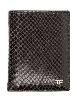 Кошелек TOM FORD с принтом питона, коричневый