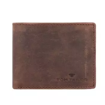Кошелек Tom Tailor Ron RFID Schutz Leder 10 см, коричневый