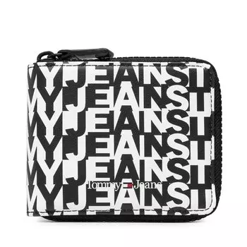 Кошелек Tommy Jeans TjmEssential Zip, черно-белый