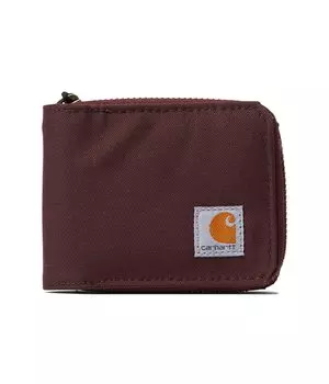 Кошелек Unisex Carhartt Nylon Duck Zipper Wallet, цвет Deep Wine