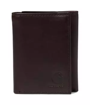 Кошелек Unisex Carhartt Oil Tan Leather Trifold Wallet, коричневый