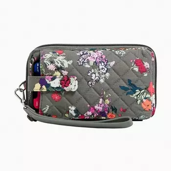 Кошелек Vera Bradley Cotton Smartphone With Rfid Protection, серый/мультиколор