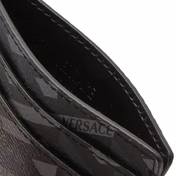 Кошелек Versace Monogrammed Geometric Logo Card Holder