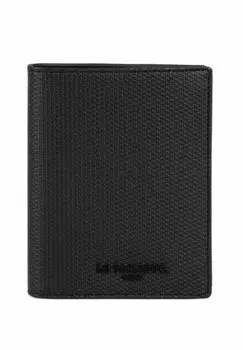 Кошелек VERTICAL ZIPP 2 VOLETS EMILE MONOGRAMME Le Tanneur, черный
