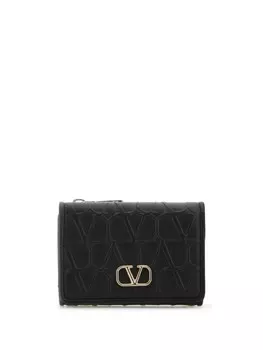 Кошелек VLogo Signature Valentino Garavani, черный