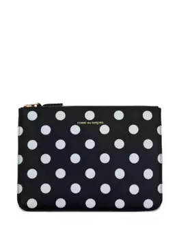Кошелек в горох Comme Des Garons Wallet, черный