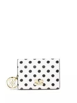 Кошелек в горох GANNI, белый
