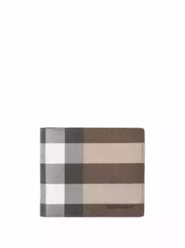 Кошелек в клетку BURBERRY, коричневый