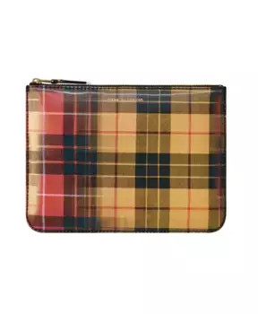 Кошелек в клетку тартан Comme Des Garons, мультиколор