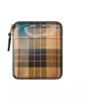 Кошелек в клетку тартан Comme Des Garons, мультиколор