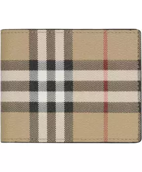 Кошелек в клетку Vintage Check Burberry, бежевый