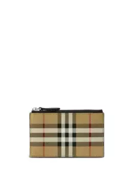 Кошелек в клетку Vintage Check BURBERRY, нейтральный