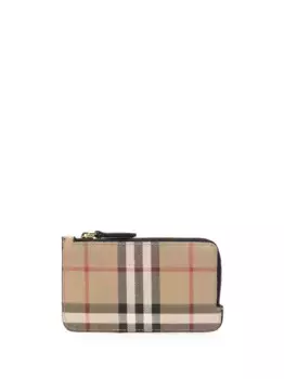 Кошелек в клетку Vintage Check BURBERRY, нейтральный