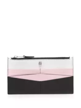 Кошелек в стиле колор-блок на молнии Alexander McQueen, черный