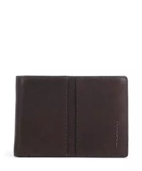 Кошелек wollem rfid из зернистой яловой кожи Piquadro, коричневый