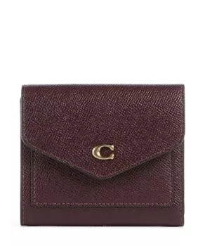 Кошелек wyn из зернистой яловой кожи Coach, бордовый
