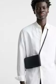 Кошелек xl кроссбоди ZARA, черный