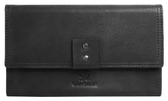 Кошелек Занзибар, натуральная кожа Sansibar, черный