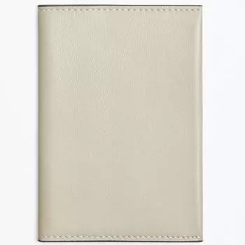 Кошелек Zara Leather Card Holder, светло-бежевый