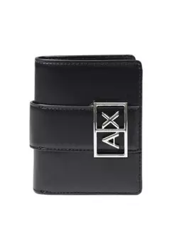 Кошелек женский Armani Exchange с пряжкой, черный