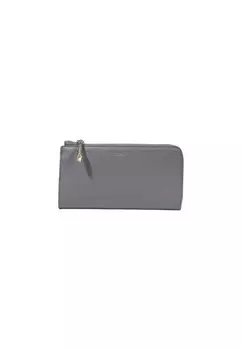Кошелек женский Furla кожаный на молнии, серый