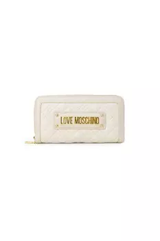 Кошелек женский Love Moschino стеганый, бежевый