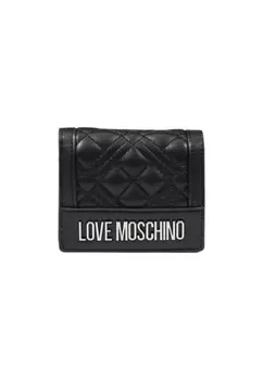 Кошелек женский Love Moschino стеганый, черный