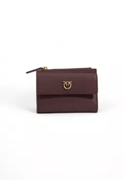 Кошелек женский Pinko кожаный с внешним карманом, красный