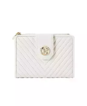 Кошелек женский Rosi из натуральной кожи, стеганый с V-образным узором, более 20 отделений для карт Victoria Hyde Victoria Hyde London, белый