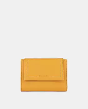 Кошелек женский среднего размера Pielnoble, горчичный