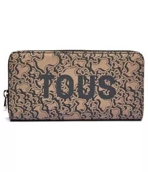 Кошелек женский Tous с узором, коричневый