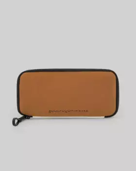 Кошелек женский трехцветный прямоугольной формы Adolfo Dominguez, коричневый