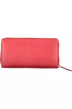 Кошелек женский Valentino Bags на молнии с логотипом, красный