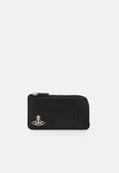Кошелек ZIP CARD HOLDER UNISEX Vivienne Westwood, цвет black/light gold