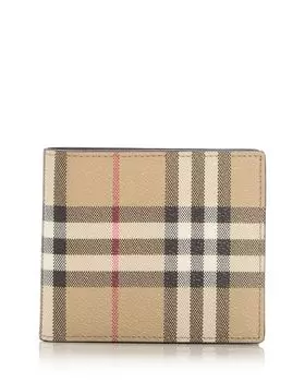 Кошелёк Check Bifold Burberry, коричневый/бежевый