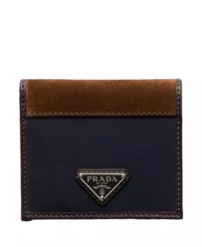 Кошелёк из переработанного нейлона и кожи Prada, синий