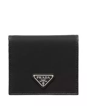 Кошелёк из переработанного нейлона Prada, черный