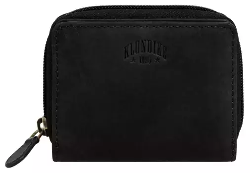 Кошелёк Клондайк 1896, натуральная кожа Klondike 1896, черный