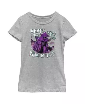 Кошмар перед Рождеством для девочек Джек Скеллингтон Что это? Детская футболка Disney, серый