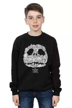 Кошмар перед Рождеством Джек Скеллингтон Толстовка Jack-O-Lanterns Disney, черный