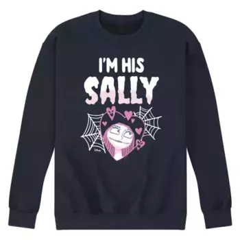 Кошмар перед Рождеством, мужская флисовая толстовка «Я его Салли» Disney, синий