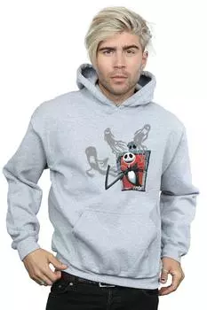 Кошмар перед Рождеством: Толстовка с капюшоном «Призраки Джека» Disney, серый